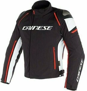 Dainese Racing 3 D-Dry Black/White/Fluo Red 46 Tekstilna jakna