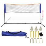 vidaXL Komplet mreže za badminton s perjanicami 500x155 cm