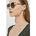 Sončna očala HUGO ženski, črna barva - črna. Sončna očala iz kolekcije HUGO. Model s toniranimi stekli in okvirji iz kovine. Ima filter UV 400.