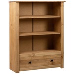 vidaXL Knjižna omara 80x35x100 cm trdna borovina Panama Range