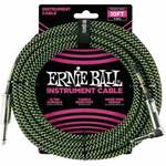 Ernie Ball P06077-EB Črna-Zelena 3 m Ravni - Kotni