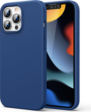 Ugreen zaščitni silikonski ovitek gumijast fleksibilen silikonski ovitek iPhone 13 pro blue