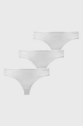 Spodnjice Calvin Klein Underwear 3-pack bela barva - bela. Spodnjice iz kolekcije Calvin Klein Underwear. Model izdelan iz elastične