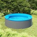 Vidaxl Bazen 350x90 cm siv