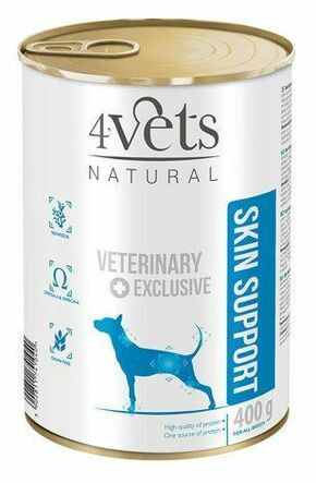 4VETS Natural Veterinary Exclusive SKIN SUPPORT 400 g