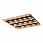 LED zatemnitvena stropna svetilka v črni in naravni barvi 6x46 cm Fontana – Trio