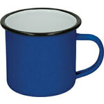 PIGO Skodelica light emajl retro 350ml modra