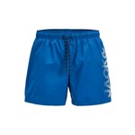 Jack & Jones Plus Kratke kopalne hlače 'JPSTMAUI' temno modra / bela 24904861