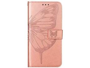 Chameleon Samsung Galaxy A54 5G - Preklopna torbica (WLGO-Butterfly) - roza-zlata