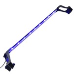 VIDAXL LED svetilka za akvarij s sponama 75-90 cm modra in bela