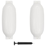 vidaXL Odbojnik za čoln 2 kosa bele barve 69x21,5 cm PVC