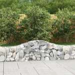 vidaXL Obokane gabion košare 4 kosi 200x30x40/60 cm pocinkano železo