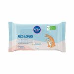 Nivea Baby Soft & Cream Cleanse & Care Wipes čistilni in negovalni vlažilni robčki 57 kos