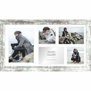 Sivo-bel okvir za 5 fotografij Styler Narvik