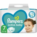 Pampers Active Baby Size 7 plenice za enkratno uporabo 15+ kg 40 kos