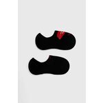 Nogavice HUGO 2-pack ženski, črna barva - črna. Nogavice iz kolekcije HUGO. Model izdelan iz elastičnega materiala. V kompletu sta dva para.