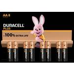 Duracell Baterije Plus AA (MN1500/LR6) - paket 8 kom. - 8 k.