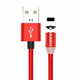 Kaku Magnetic kabel USB / Lightning 3A 1m, rdeča