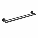 Črno medeninasto držalo za brisače Sapho X-Round, širina 65 cm