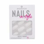 Essence Nails In Style manikura 12 ks odtenek 15 Keep It Basic za ženske