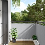 vidaXL Vrtno platno za zasebnost sivo 400x90 cm PVC