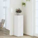 Vidaxl Stojalo za rastline belo 33x33x100 cm inženirski les