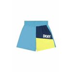 Otroške kopalne kratke hlače Dkny - modra. Otroški kopalne kratke hlače iz kolekcije Dkny. Model izdelan iz vzorčastega materiala.
