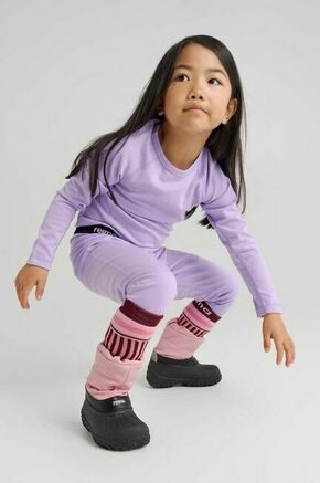 Otroško funkcijsko perilo Reima Lani vijolična barva - vijolična. Otroški komplet termoaktivnega spodnjega perila iz kolekcije Reima. Model izdelan iz udobne pletenine.