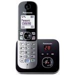 Panasonic KX-TG6821FXB brezžični telefon, DECT, črni