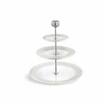 Trinadstropno belo porcelanasto stojalo Kähler Design Hammershoi Etagere, ⌀ 28 cm