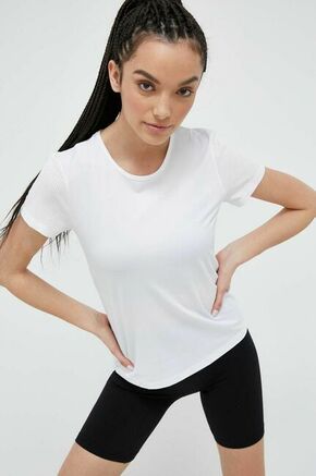 Kratka majica za vadbo Casall bela barva - bela. Kratka majica za vadbo iz kolekcije Casall. Model izdelan iz lahke tkanine z zračnimi mrežastimi deli.