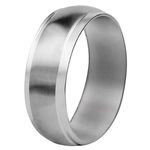 Troli Jekleni poročni prstan (Obseg 54 mm)