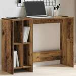 vidaXL Pisalna miza iz starega lesa 102,5x35x75 cm Izoblikovan les