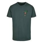 Mister Tee Majica 'Flamingo' rumena / zelena / temno zelena / staro roza 19508946