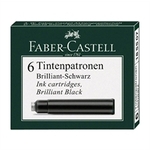 Faber-Castell Stekleničke s črnilom 6 kosov, črne
