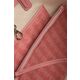 Torbica Lacoste roza barva - roza. Velika torbica iz kolekcije Lacoste. Model na zapenjanje, izdelan iz ekološkega usnja.