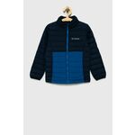 Columbia otroška jakna - mornarsko modra. Otroška jakna iz kolekcije Columbia. Izolirani model, izdelan iz gladke tkanine.