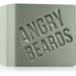 Angry Beards Beard Soap Wesley Wood trdo milo za čiščenje brade 50 g za moške