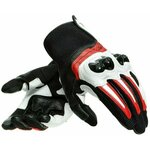 Dainese Mig 3 Black/White/Lava Red XL Motoristične rokavice