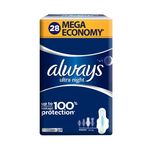 Always Ultra Night QP vložki, 28 kosov