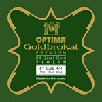 E-struna za violino 1/16 Goldbrokat Premium 24 Carat Gold Optima - 0,27 mm, zanka, hard