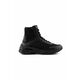 Visoki čevlji Emporio Armani moški, črna barva, X4Z124 XN947 A083 - črna. Čevlji iz kolekcije Emporio Armani. Model izdelan iz kombinacije naravnega usnja in tekstilnega materiala.