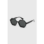 Sončna očala Answear Lab Z POLARYZACJĄ ženska, črna barva - črna. Sončna očala iz kolekcije Answear Lab. Model z enobarvnimi stekli in okvirji iz plastike. Ima filter UV 400.