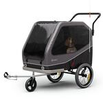 KLARFIT Goldie Buggy, prikolica za kolo, 324 l, max. 40 kg, zložljiva, odporna na vremenske vplive
