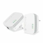 STRONG komplet 2 adapterjev Powerline 600 DUO MINI/ 600 Mbit/s/ 1x LAN/ bela