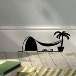 Stenska nalepka Ambiance Mouse Hole Hamac in Palm