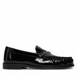 Čevlji brez vezalk Tommy Hilfiger Loafer Mit Label-Detail FW0FW08565 Črna
