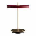 Bordo rdeča LED zatemnitvena namizna svetilka s kovinskim senčnikom (višina 41,5 cm) Asteria Table – UMAGE
