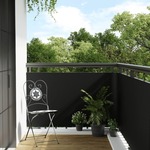 vidaXL Balkonsko platno črno 300x100 cm poli ratan