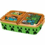 Stor Razdeljena plastična škatla za prigrizke MINECRAFT, 40420